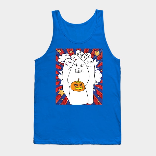 Funny Little Ghosts Halloween Tank Top by flofin